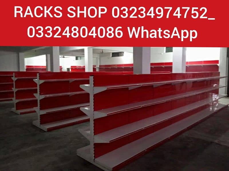 Racks/ wall rack/ Gondola Rack/ Store Rack/ cash counter/ Trolleys/bin 0