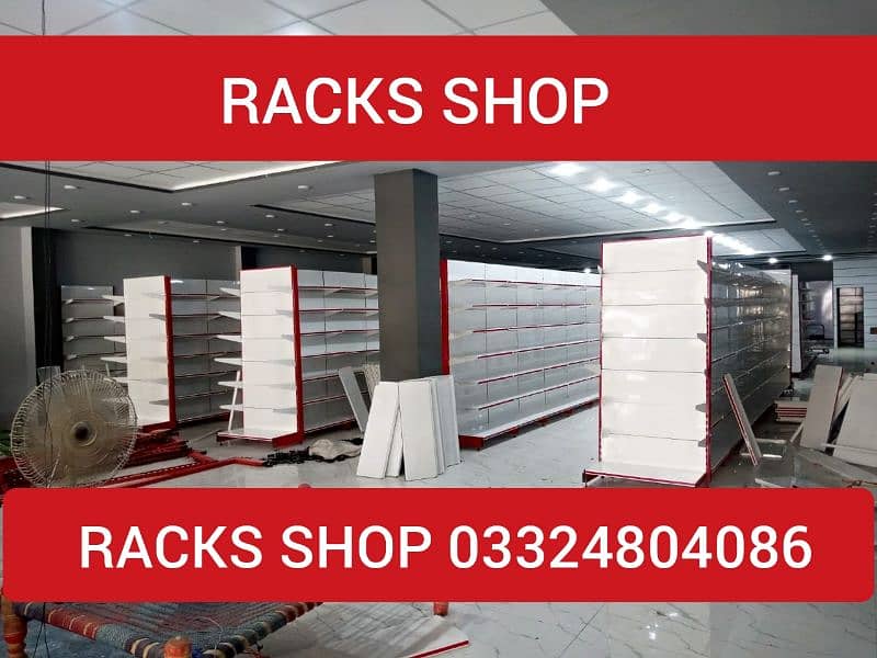Racks/ wall rack/ Gondola Rack/ Store Rack/ cash counter/ Trolleys/bin 14