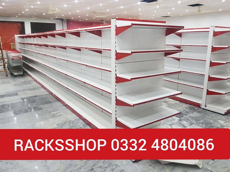 Racks/ wall rack/ Gondola Rack/ Store Rack/ cash counter/ Trolleys/bin 15