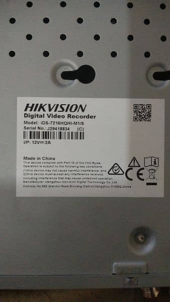 Hikvision 16Ch dvr 5MP latest model with 6month waranty 2