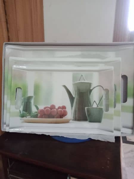 Original Glasses jugs and Tray set. contact WhatsApp No 03484558523 2