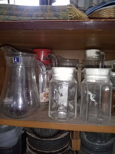 Original Glasses jugs and Tray set. contact WhatsApp No 03484558523 4