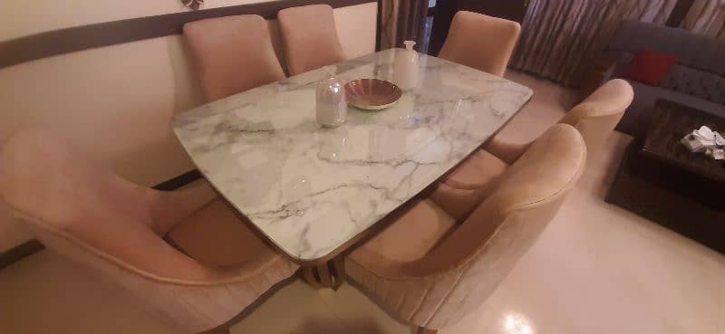 Dining table for sale 6 seater/ 6 chairs dining table/ wooden dining 2