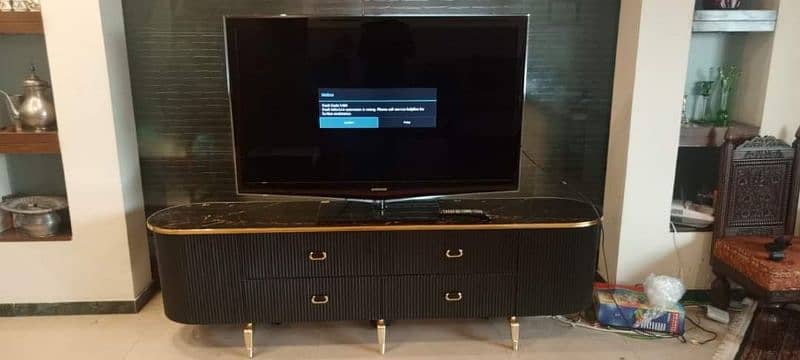 led rack console TV table 12