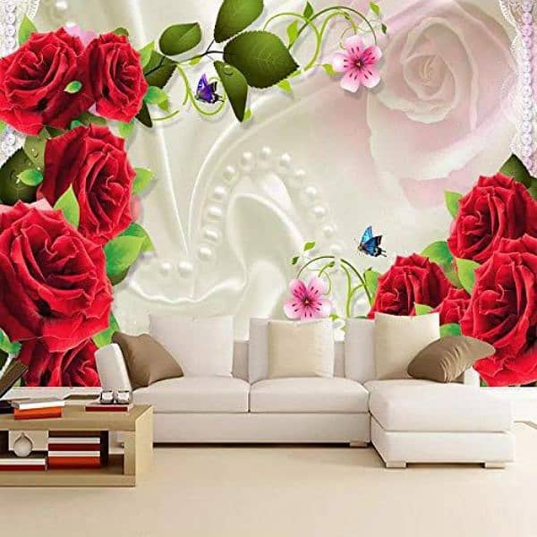 wallpaper roll /3d wallpaper /wallpaper flowers style/3d moral 9