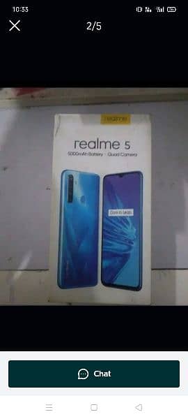 Realme 5 with box ladies hand use 2