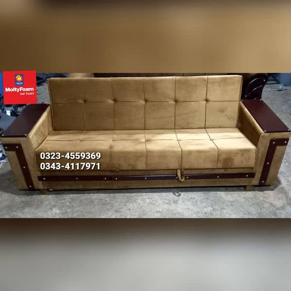 Molty double bed sofa cum bed/dining table/stool/Lshape sofa/chair 12