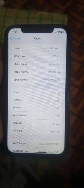iPhone XR 64GB battery health 81 face ID ok all ok but screen some 5
