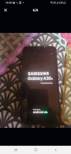 Samsung A30s 4/128 box & pouch official PTA APPROVED glass crack