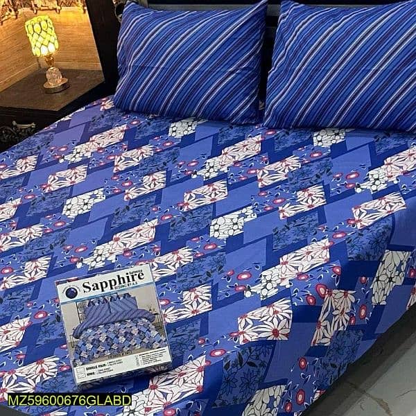 3 PC's Cotton Double bedsheet with Free home Delivery 4