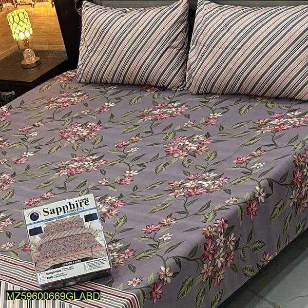 3 PC's Cotton Double bedsheet with Free home Delivery 5