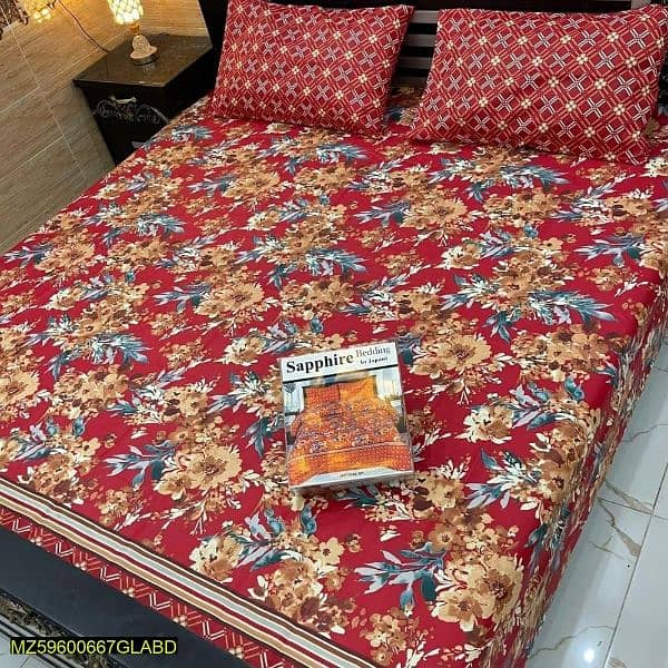 3 PC's Cotton Double bedsheet with Free home Delivery 8