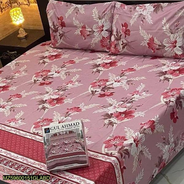 3 PC's Cotton Double bedsheet with Free home Delivery 9
