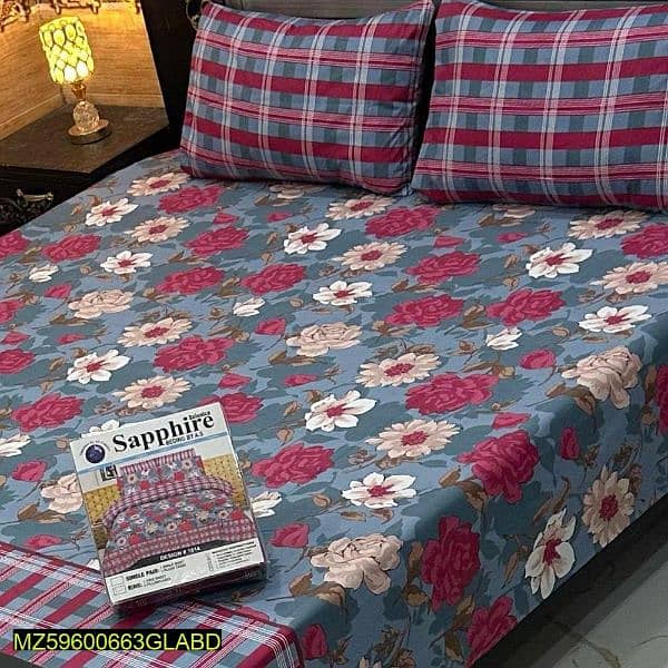 3 PC's Cotton Double bedsheet with Free home Delivery 10