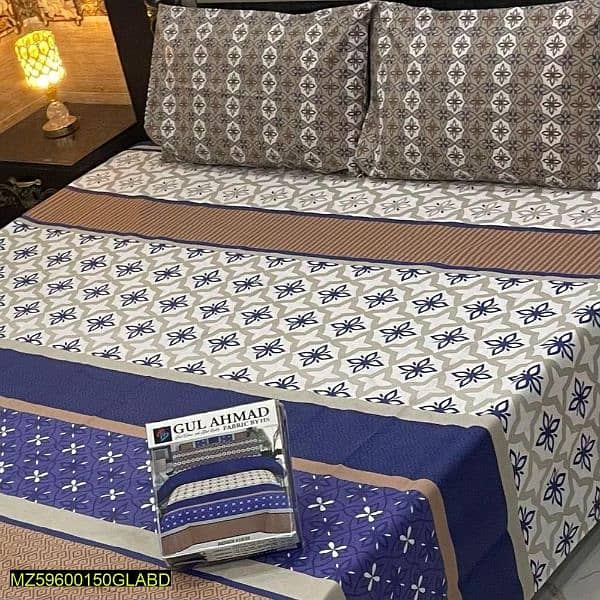 3 PC's Cotton Double bedsheet with Free home Delivery 11