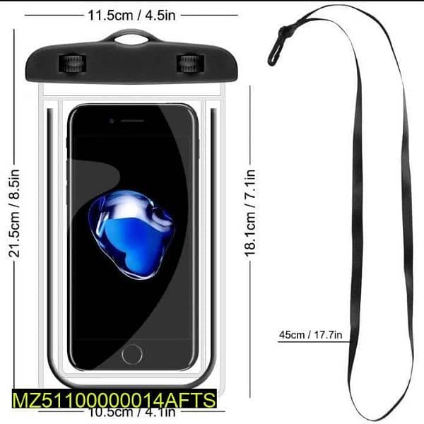 mobile cover waterproof clear camera vision 1