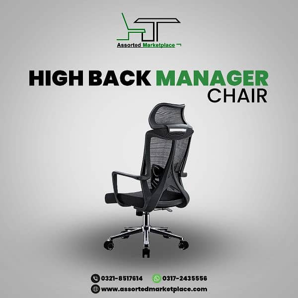 Executive Office Chairs, Mesh Chair, High back Boss Chair 0