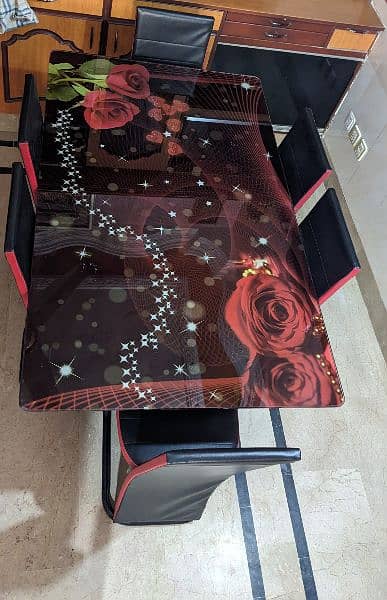 Modern Glass Dining Table - Excellent Condition 5