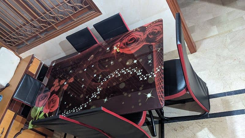 Modern Glass Dining Table - Excellent Condition 6