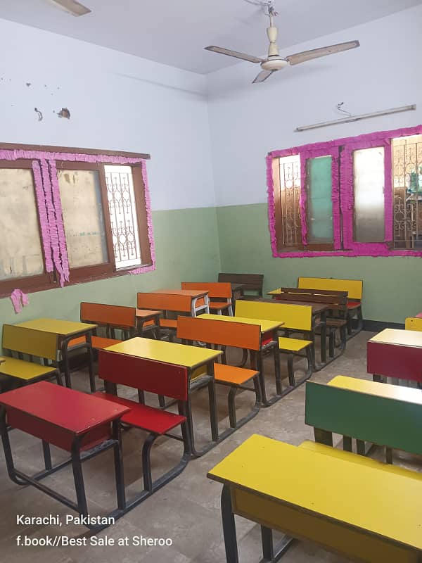 Gulshan Iqbal School with building Sale best income Monthly 2