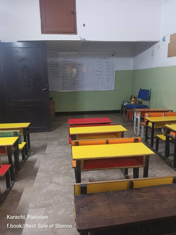 Gulshan Iqbal School with building Sale best income Monthly 7