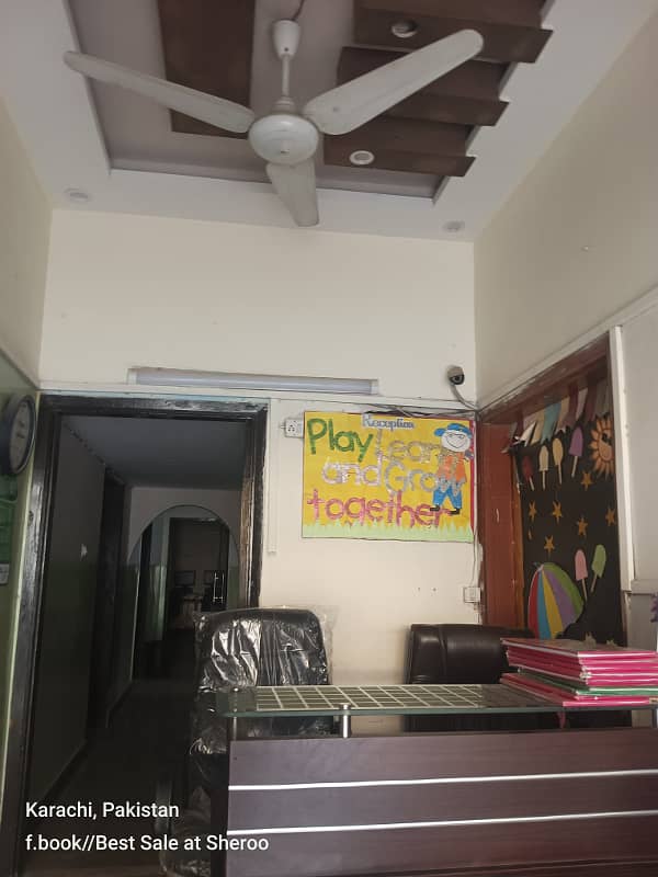 Gulshan Iqbal School with building Sale best income Monthly 15
