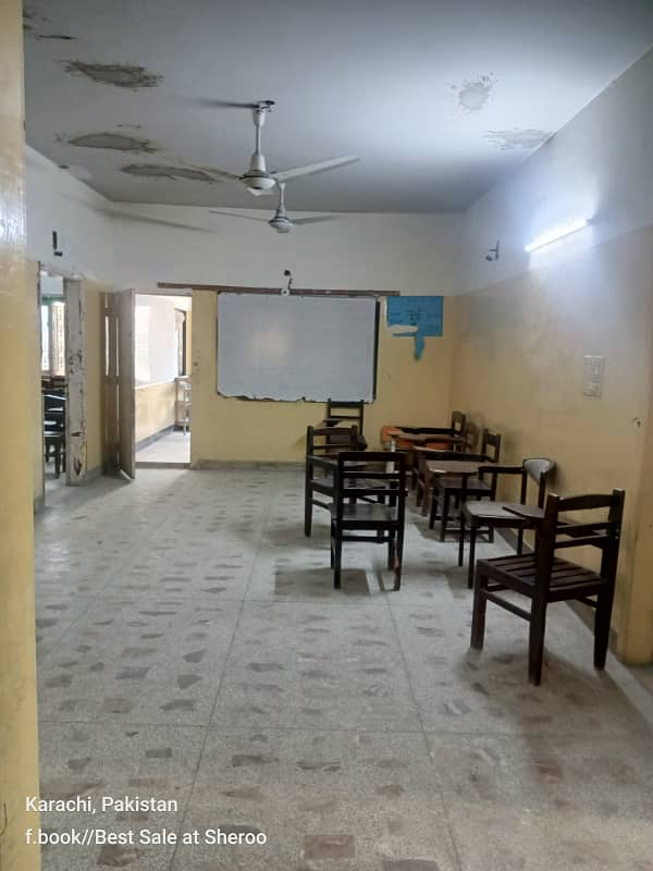 Gulshan Iqbal School with building Sale best income Monthly 23