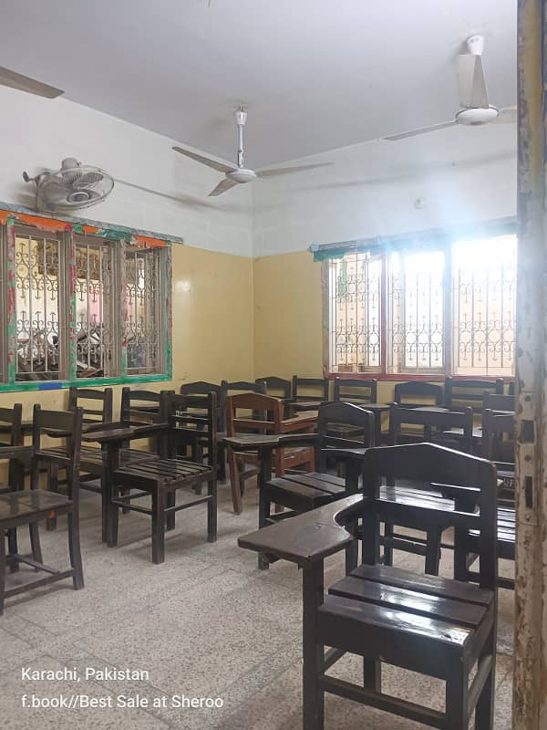 Gulshan Iqbal School with building Sale best income Monthly 26