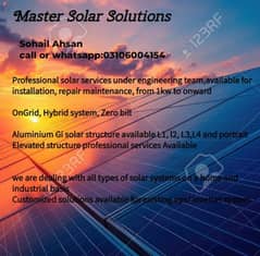 Solar installation/ Solar structure/ elevated structure/ AC services