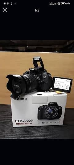 Canon 700D With 18 - 55mm Lens