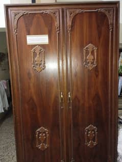 Freestanding Twin Wardrobe Cupboard Almari Almirah Solid Wood