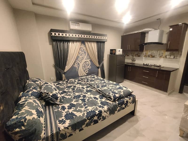 Brand New Studio Furnished Apartment For Rent In Sector E Bahria Town Lahore 0
