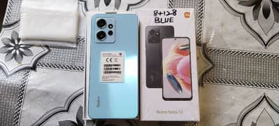 Redmi Note 12  8+4/128 with box and charger condition 10 by 10 0