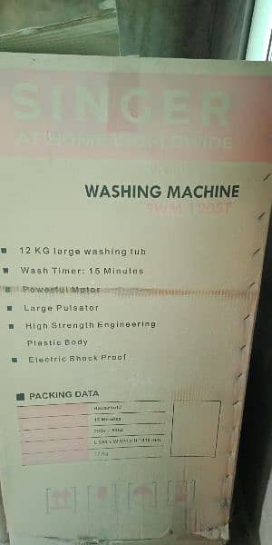 Singer Washing Machine for sale. 1