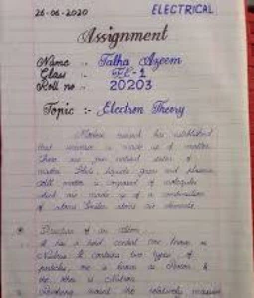 Handwritten assingment 16
