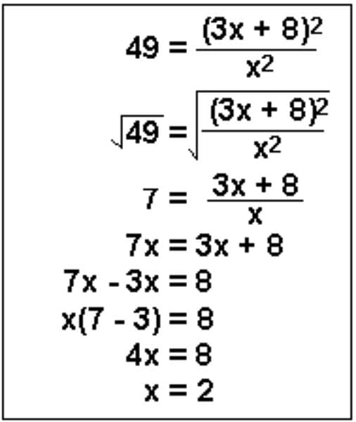 A mathematics solve the equation and problem 4