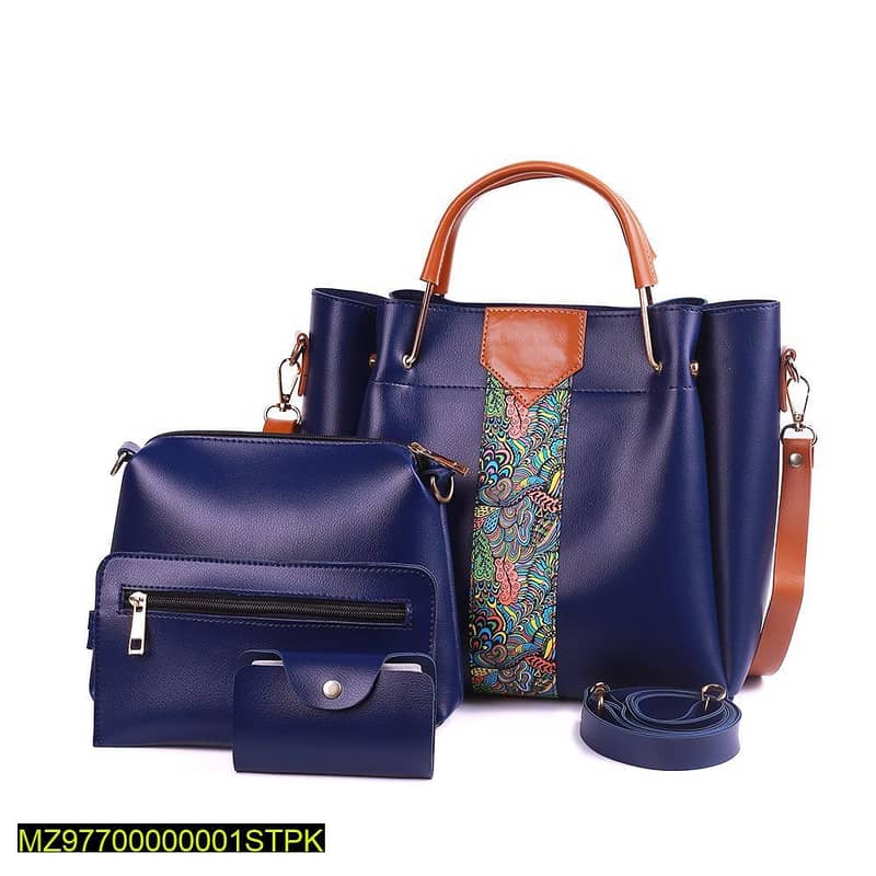 4 Pcs Women's Beautiful PU Leather Shoulder Bag( Free delivery) 2