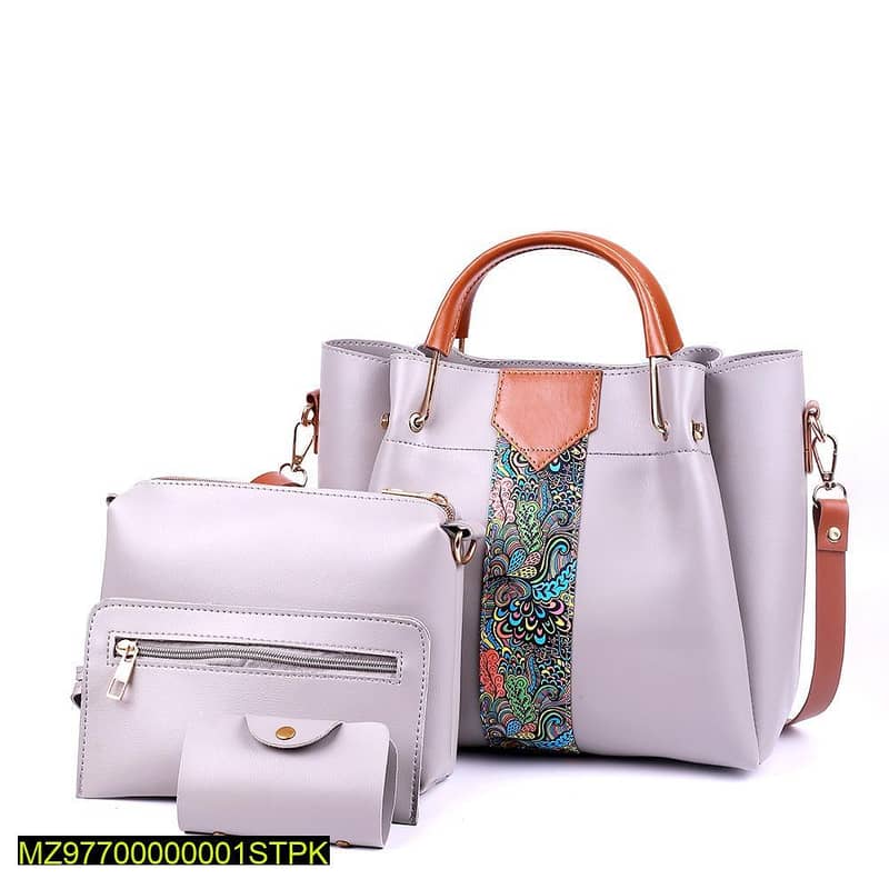 4 Pcs Women's Beautiful PU Leather Shoulder Bag( Free delivery) 4