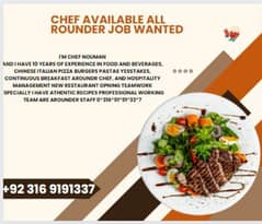 job required for chef