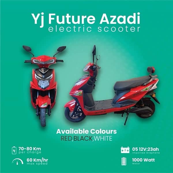 YJ Future Azaadi Model Electric Scooter Scooty Clearance sale 1