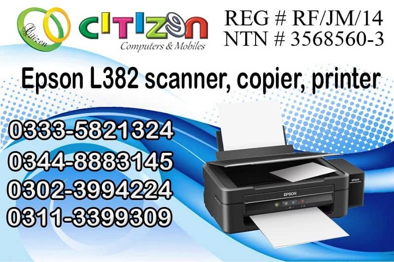 Epson L382 1499 pagea printed 100% original printer 0