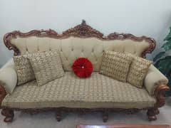 7 seater chanioti sofa set with 3 tables.