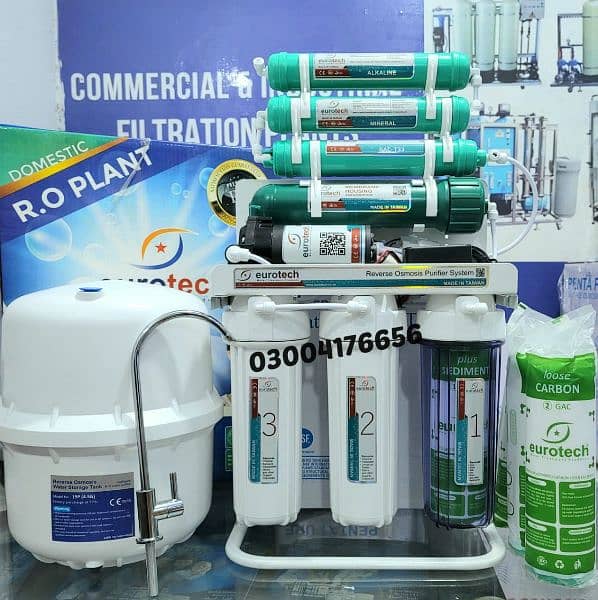 EUROTECH ORIGINAL TAIWAN 8 STAGE RO PLANT WITH STAND RO WATER FILTER 6