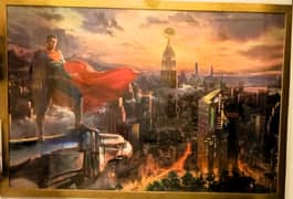 Framed Superhero Poster