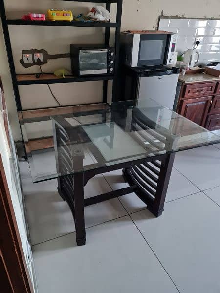 Glass top dining table 5