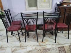 Dinning table iron rodalmost new 0