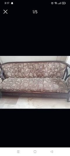 5 seater wooden sofa set for sale