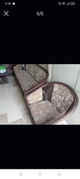 5 seater wooden sofa set for sale 2