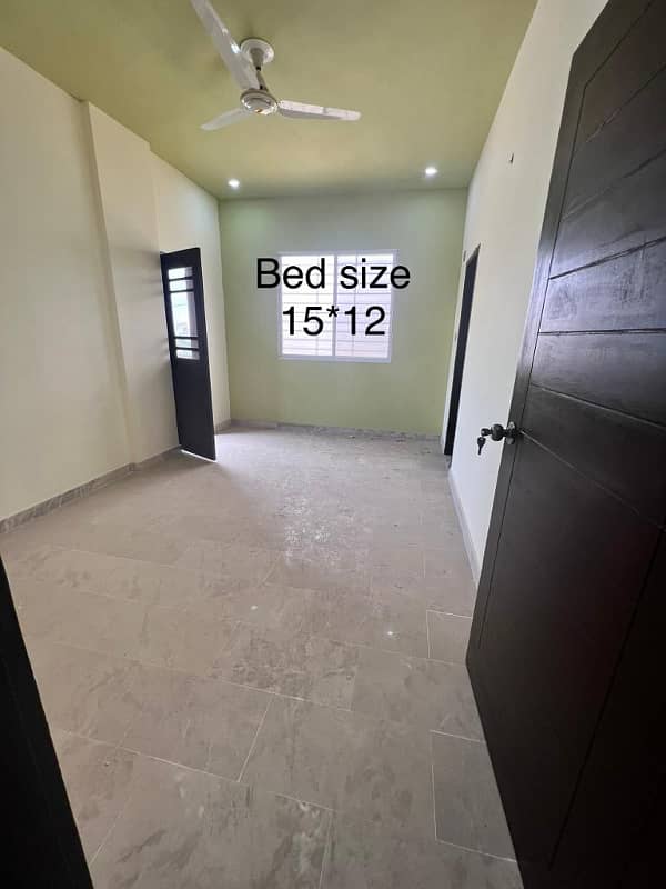 2 bed dd available for rent in. Quetta Town society sector 18 A 0