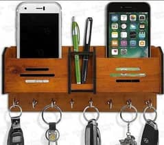 wall mount keys,pen & mobile holder